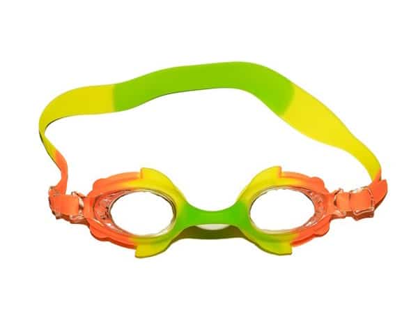 svømmebriller barn 4-6 år grønn og gul